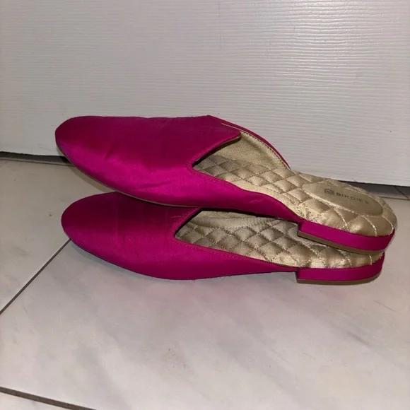Birdies Fuchsia The Raven Satin Mules - Picture 3 of 8